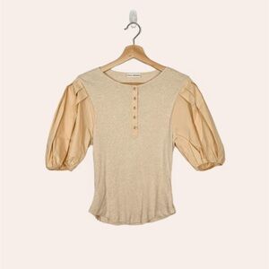 Ulla Johnson Puff Sleeve Kara Top
Oatmeal Size Petite- Like New!